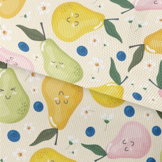 Funny Expression Pear Waterproof Oxford