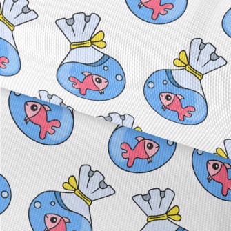 Cute Goldfish In Bag Waterproof Oxford