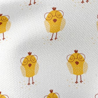 Yellow Glasses Chick Waterproof Canvas