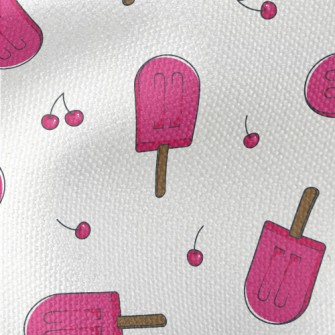 Cherry Popsicles Waterproof Canvas