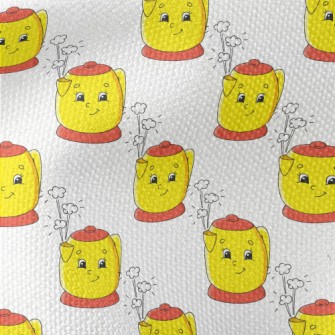 Cartoon Smiley Kettle Waterproof Canvas