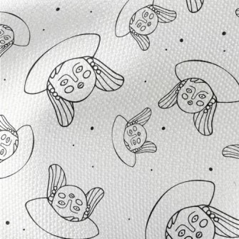 Hand Drawn Cartoon Girl Face Waterproof Canvas