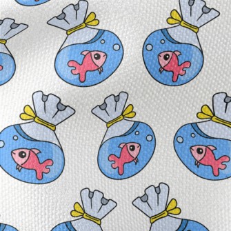 Cute Goldfish In Bag Waterproof Canvas