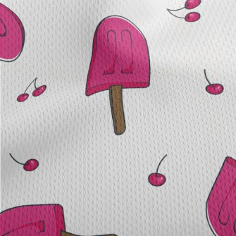 Cherry Popsicles Athletic Mesh Flat Back