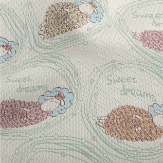 Hand Drawn Sleeping Lamb Athletic Mesh Flat Back