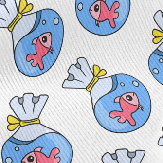 Cute Goldfish In Bag Standard Corduroy