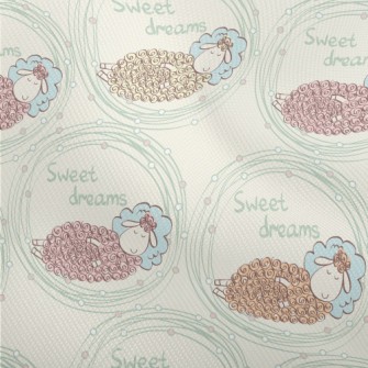 Hand Drawn Sleeping Lamb Dobby