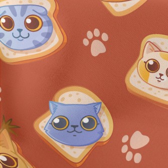 Cat Face With Toast Stretch Ponte