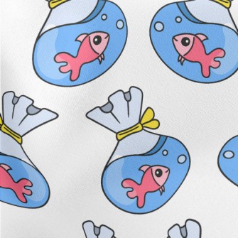 Cute Goldfish In Bag Stretch Ponte