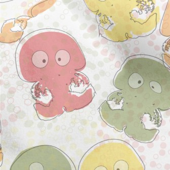 Funny Colorful Jellyfish Micro Fleece