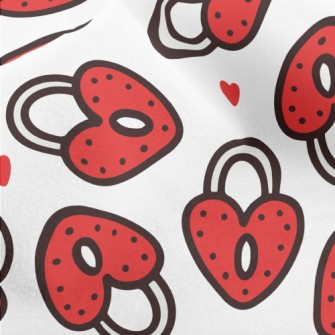 Cartoon Love Lock Micro Fleece