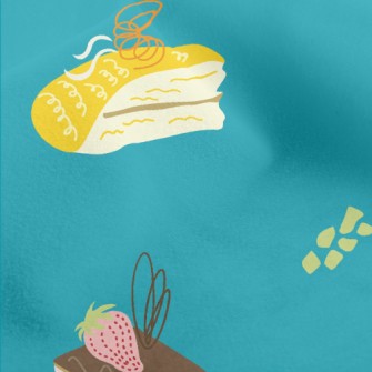 Exquisite Afternoon Tea Cake Micro Fleece