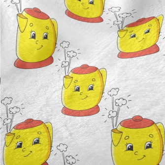 Cartoon Smiley Kettle Minky