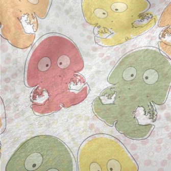 Funny Colorful Jellyfish Minky