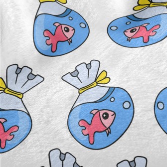 Cute Goldfish In Bag Minky
