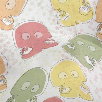 Funny Colorful Jellyfish Lightweight Performance Linen