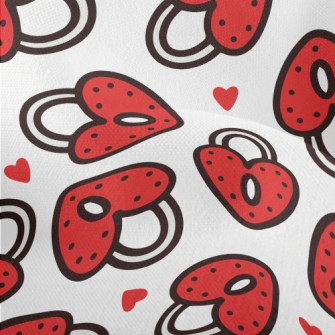 Cartoon Love Lock Lightweight Performance Linen