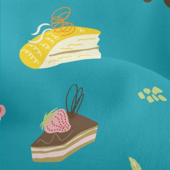 Exquisite Afternoon Tea Cake Lightweight Performance Linen