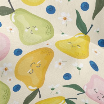 Funny Expression Pear Lightweight Performance Linen