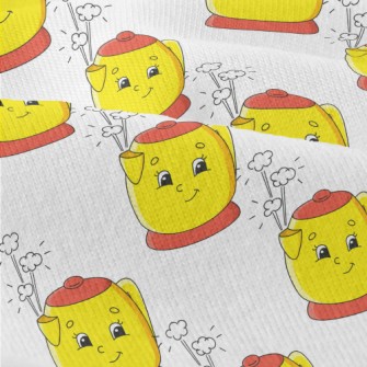 Cartoon Smiley Kettle Modern Jersey