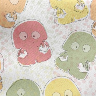 Funny Colorful Jellyfish Jersey Backed Fleece