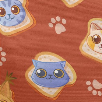 Cat Face With Toast Pongee