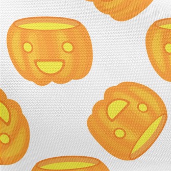 Cute Smiling Pumpkin Lantern Pongee