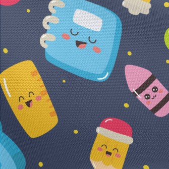 Cartoon School Items Pongee