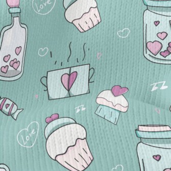 Valentine's Day Handmade C Stretch Jersey