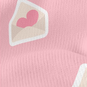 Cute Love Letter Stickers Stretch Jersey