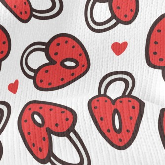 Cartoon Love Lock Stretch Jersey