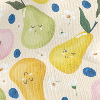 Funny Expression Pear Stretch Jersey