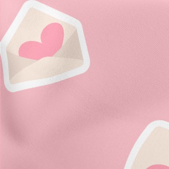 Cute Love Letter Stickers Lightweight Cotton Poplin