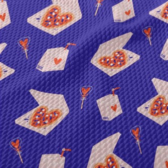 Valentine's Day Heart Pizz Birdseye Piqué