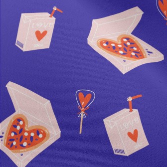 Valentine's Day Heart Pizz Chiffon