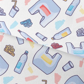 Cartoon Supermarket Bottled Wa Waterproof Oxford