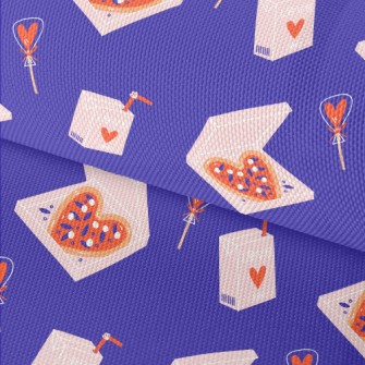 Valentine's Day Heart Pizz Waterproof Oxford