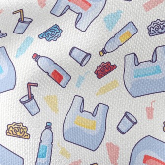 Cartoon Supermarket Bottled Wa Waterproof Canvas