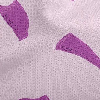 Hand Drawn Purple Cosmetics Athletic Mesh Flat Back