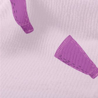 Hand Drawn Purple Cosmetics Terry