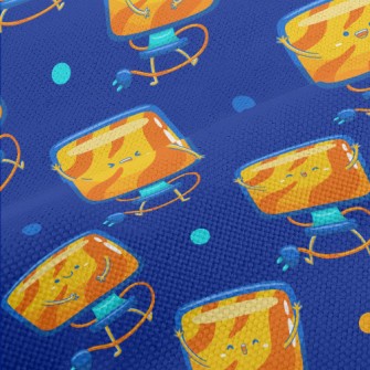 Cartoon Computer Screen Performance Linen