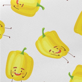 Cute Yellow Bell Pepper Twill