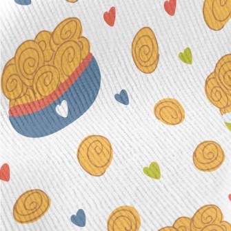 Hand Drawn Sweet Bread Standard Corduroy