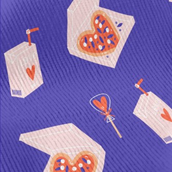 Valentine's Day Heart Pizz Standard Corduroy