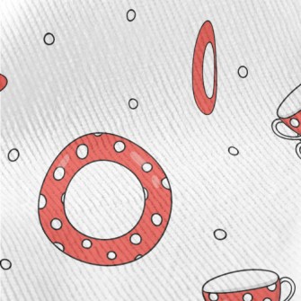 Red Background With White Dots Standard Corduroy