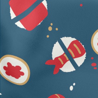 Cartoon Nigiri Sushi Set Stretch Ponte