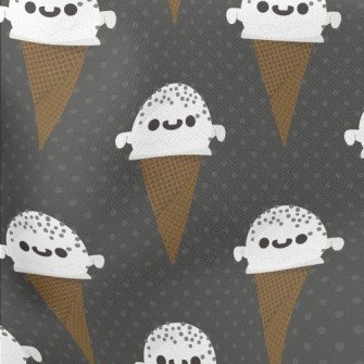Ghost Shaped Ice Cream Cone Stretch Ponte