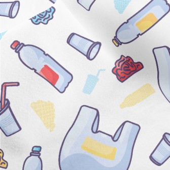 Cartoon Supermarket Bottled Wa Micro Fleece