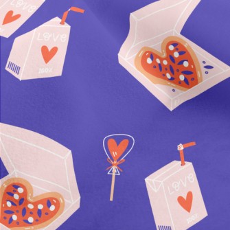 Valentine's Day Heart Pizz Micro Fleece