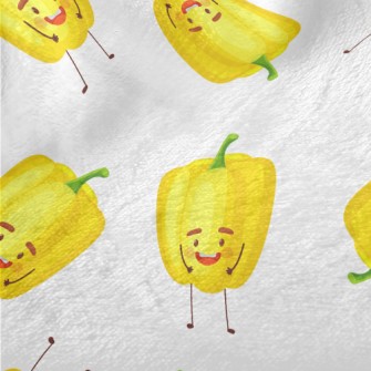 Cute Yellow Bell Pepper Minky